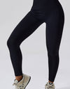 Slim Fit Wide Waistband Long Sports Leggings