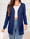 Button Down Slit Longline Cardigan