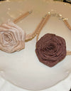 3D Rose Alloy Buckle Necklace