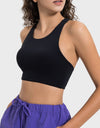 Cutout Round Neck Active Tank