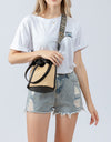 Straw Braided Adjustable Strap Bucket Bag