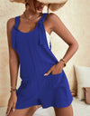 Full Size Scoop Neck Romper with Pockets