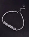 5 Carat Moissanite Lobster Clasp Bracelet