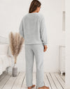 Ivy Lane Teddy Long Sleeve Top and Pants Lounge Set