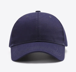 Plain Adjustable Cotton Baseball Cap