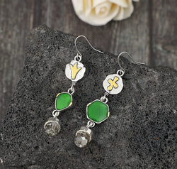 Alloy Asymmetric Earrings