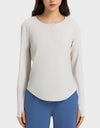 Round Neck Long Sleeve Sport Top