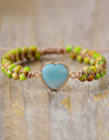 Handmade Heart Shape Natural Stone Bracelet