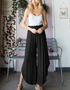 Heimish Full Size Frill Slit High Waist Wide Leg Pants