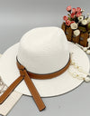 Wide Brim Paper Braided Hat