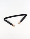 Zinc Alloy Buckle Elastic PU Belt