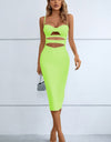 Cutout Spaghetti Strap Bodycon Dress