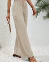 Wide Leg Drawstring Pants