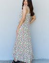 Doublju In The Garden Ruffle Floral Maxi Dress in Natural Rose