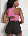 Cutout Racerback Sports Bra