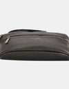 David Jones PU Leather Double Zipper Adjustable Belt Bag