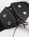 PU Leather Front Lace-Up Corset belt