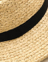 Fame Wide Brim Straw Weave Hat