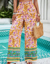 Printed High Waist Wide Leg Pants