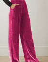 Loose Fit High Waist Long Pants with Pockets