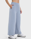 Slit Wide Leg Active Pants