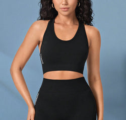 Cropped Sports Tank and Shorts Set