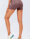 Slim Fit Wide Waistband Sports Shorts