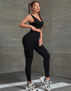 Ruched Tank and Leggings Sport Set