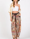 SAGE + FIG High-Rise Balloon Bohemian Print Pants