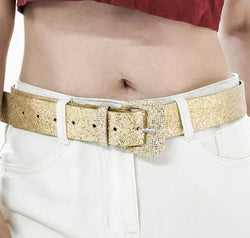 Glitter PU Leather Belt