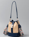 Straw Braided Adjustable Strap Bucket Bag