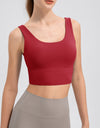 Scoop Neck Wide Strap Active Tank