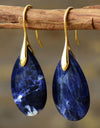 Natural Stone Teardrop Earrings