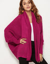 Open Front Batwing Sleeve Cardigan