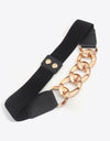Chain Detail Elastic Belt