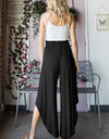 Heimish Full Size Frill Slit High Waist Wide Leg Pants