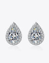 Moissanite Teardrop Stud Earrings