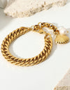 18K Gold-Plated Curb Chain Bracelet