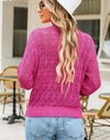 Openwork V-Neck Cardigan