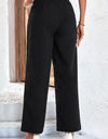 Belted High-Rise Wide Leg Pants