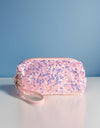 Zenana Colorful Shine Cosmetic Sequin Design Bag