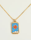 Tarot Card Pendant Copper Necklace