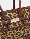 Nicole Lee USA Leopard Large Tote Bag