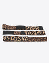 4-Pack Leopard Elastic Soft Wig Grips