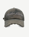 Letter Graphic Camouflage Cotton Hat