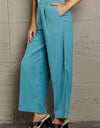 Wide Leg Buttoned Pants