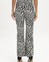 Zebra Print Straight Leg Pants