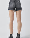 RISEN Full Size High Rise Distressed Denim Shorts