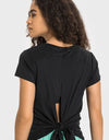 Tie Back Short Sleeve Sports Tee