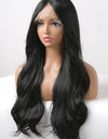 13*2" Lace Front Wigs Synthetic Long Wavy 24" 150% Density